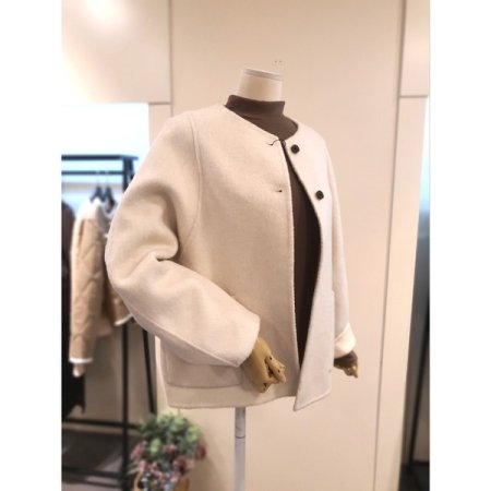 울혼방 핸드메이드 노카라 반코트 IV