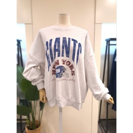 자이언트 박시 맨투맨 옐로우