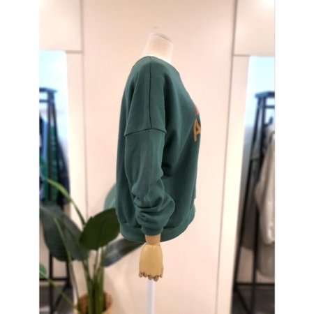 1874 레터링 맨투맨 오렌지