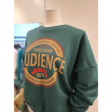 1874 레터링 맨투맨 오렌지