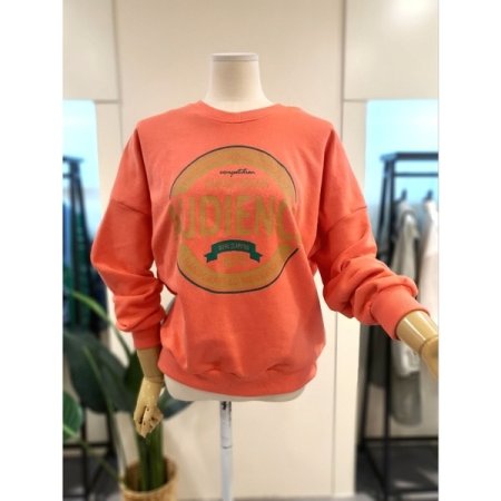 1874 레터링 맨투맨 오렌지