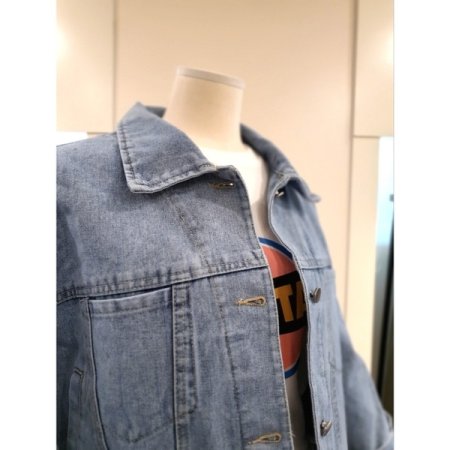 체리 홀릭 데님 자켓 블루