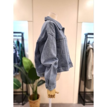 체리 홀릭 데님 자켓 블루