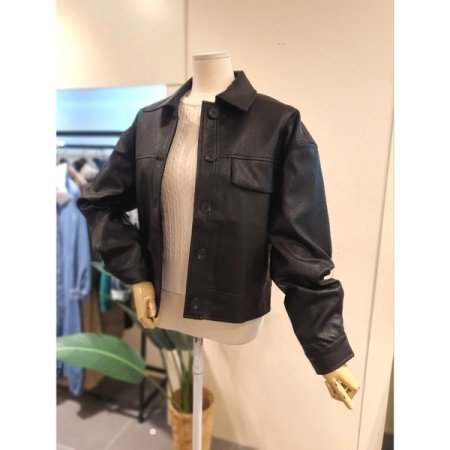 에코 엠버 라이더 가죽 자켓 블랙