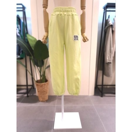 라벨 밴딩 조거 팬츠 퍼플