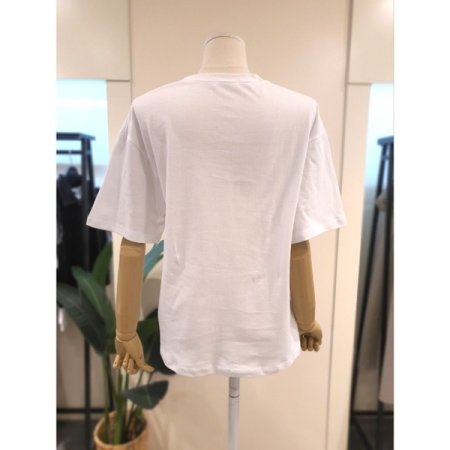 그로우 자수 프린트 반팔 티셔츠 아이