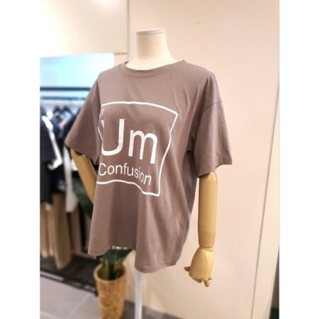 21 루즈핏 반팔 티셔츠 브라운