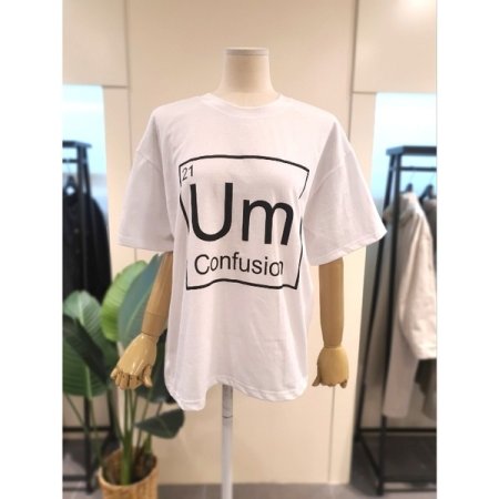 21 루즈핏 반팔 티셔츠 브라운