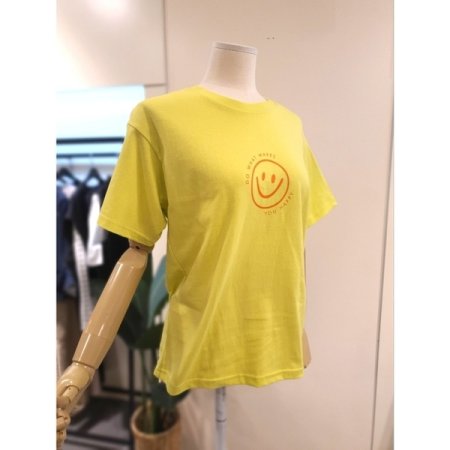 해피스마일 반팔 티셔츠 라이트그린