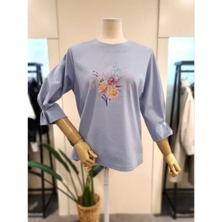 카니발 셔링 7부 소매 티셔츠 SB