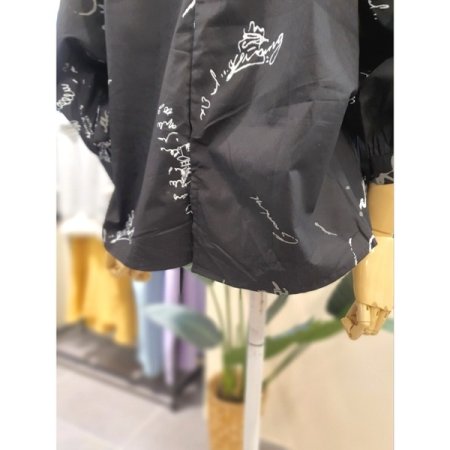 페스타 셔링 7부 블라우스 블랙