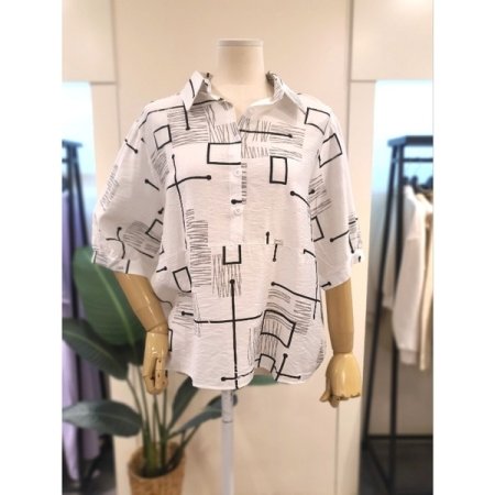 코딩 에노락 반팔 블라우스 IV