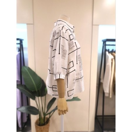 코딩 에노락 반팔 블라우스 IV