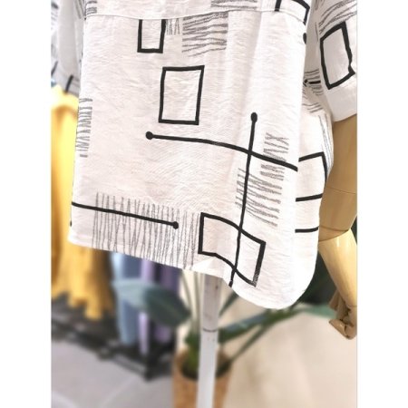 코딩 에노락 반팔 블라우스 IV