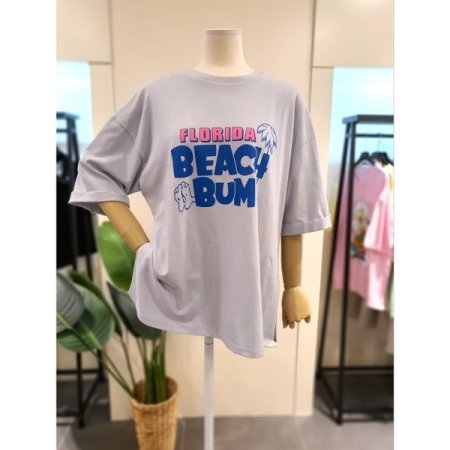 플로리다 소매 롤업 반팔 티셔츠 GR