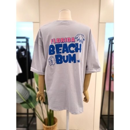 플로리다 소매 롤업 반팔 티셔츠 GR