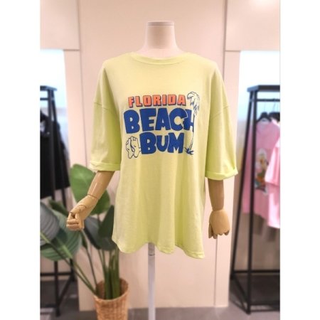 플로리다 소매 롤업 반팔 티셔츠 GR