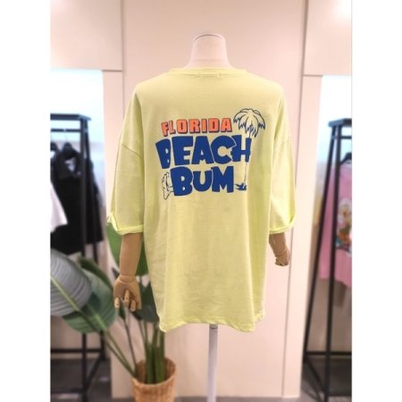플로리다 소매 롤업 반팔 티셔츠 LE