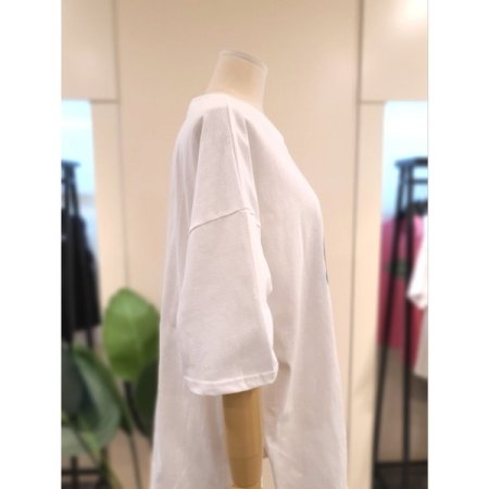 드라이버 루즈핏 반팔 티셔츠 아이보리