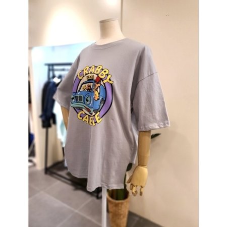 드라이버 루즈핏 반팔 티셔츠 그레이