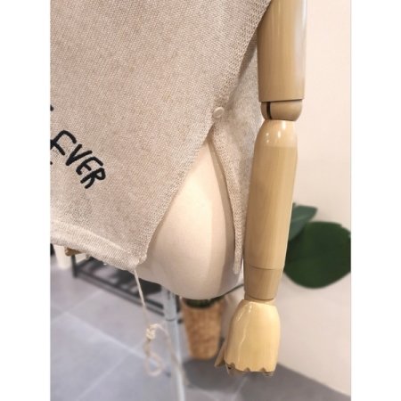 스마일 스트링 트임 니트 베스트 BE