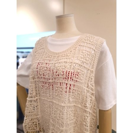 스퀘어 레이스 베스트 아이보리