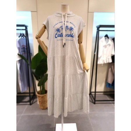 캘리포니아 후드 민소매 원피스 LG