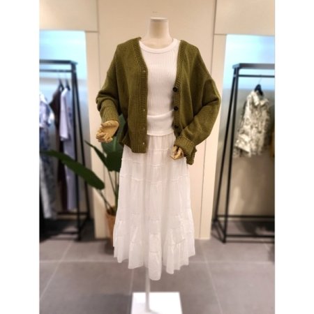 어텀 나그랑 니트 가디건 카키