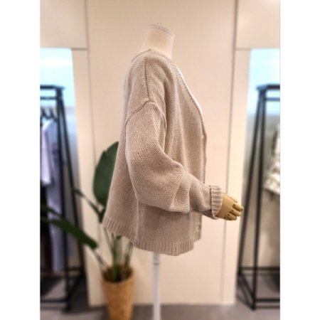 어텀 나그랑 니트 가디건 베이지