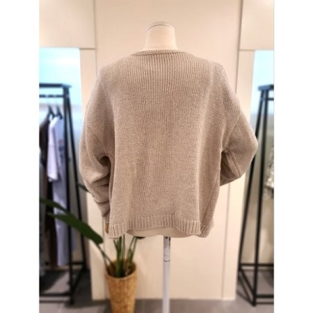 어텀 나그랑 니트 가디건 베이지