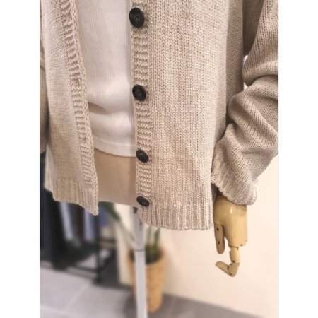 어텀 나그랑 니트 가디건 베이지