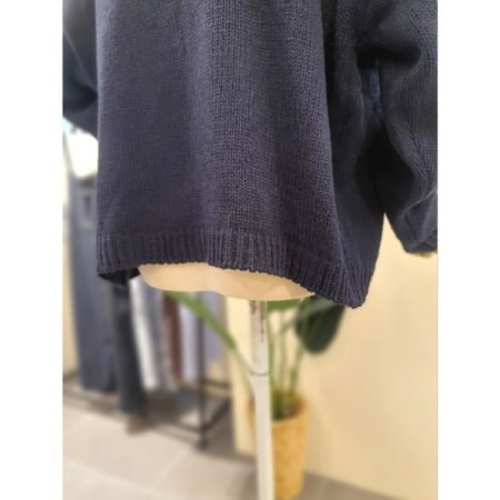 어텀 나그랑 니트 가디건 네이비