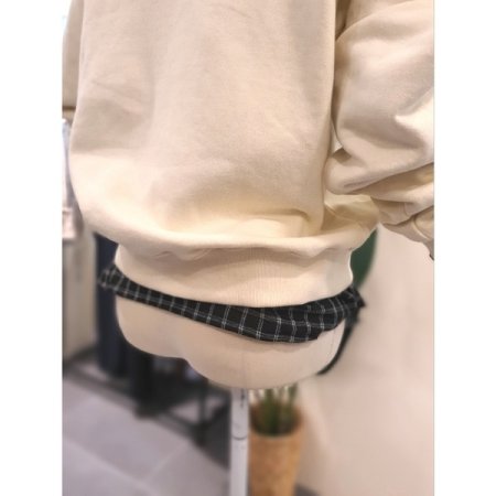 벨 프린팅 나그랑 맨투맨 크림