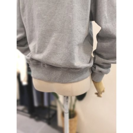 벨 프린팅 래글런 맨투맨 그레이