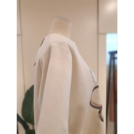 플라워 프린팅 반팔 티셔츠 아이보리