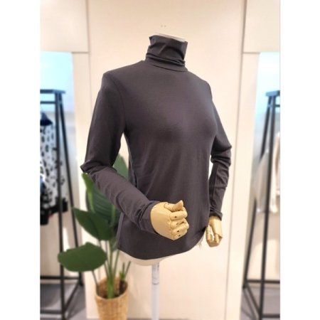 에어 릴랙스 찰랑 폴라 티셔츠 다크