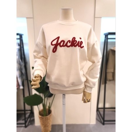 뽀글 자수 맨투맨 옐로우