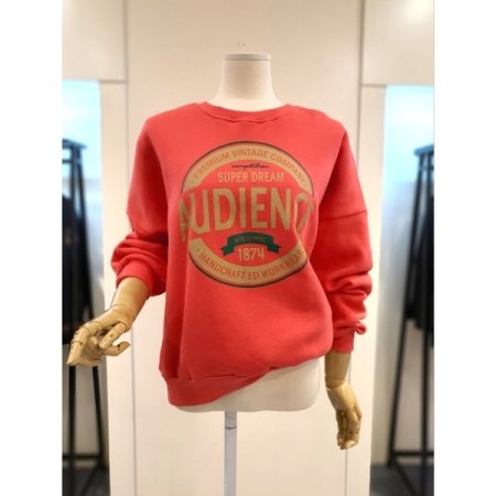 1874 레터링 맨투맨 레드