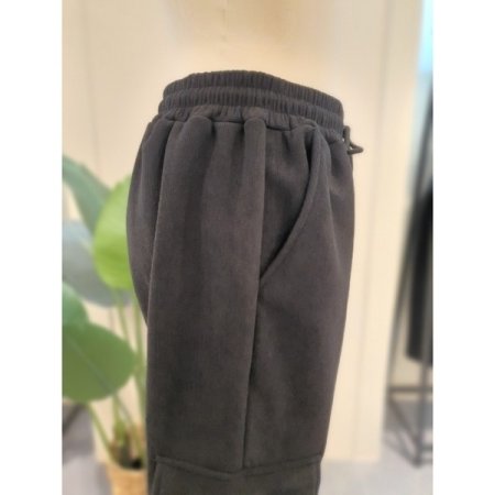 코듀 건빵 밴딩 팬츠 블랙