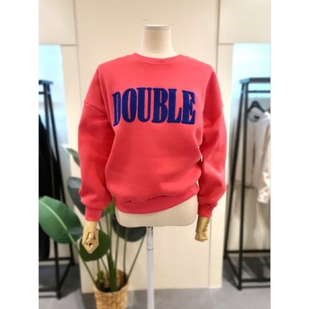 미스칸트 기모 맨투맨 핑크