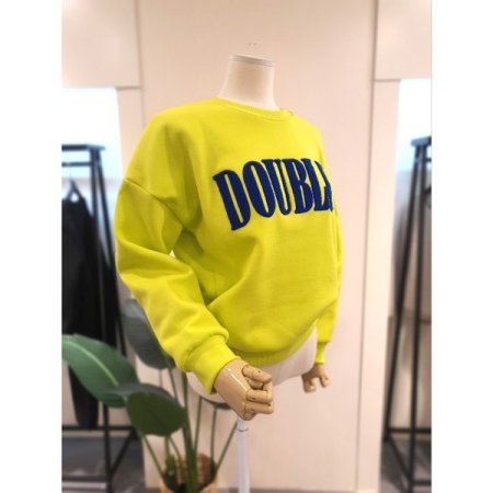 부클 기모 맨투맨 옐로우