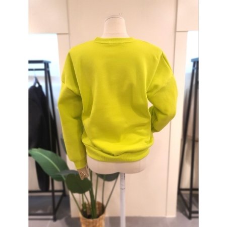 부클 기모 맨투맨 옐로우