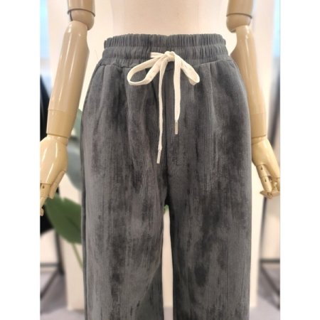 안감기모 워싱 코듀 와이드 팬츠 카키