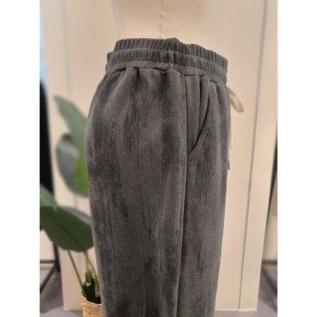 안감기모 워싱 코듀 와이드 팬츠 카키