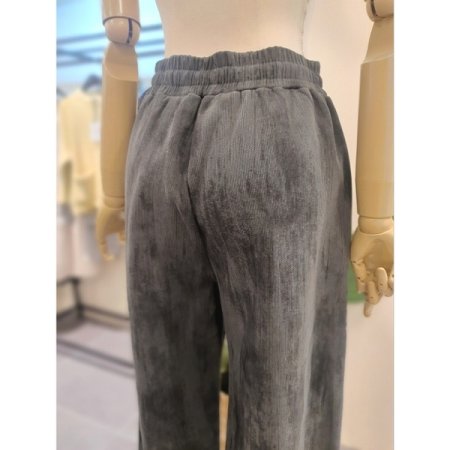 안감기모 워싱 코듀 와이드 팬츠 카키