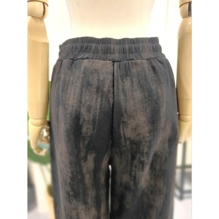 안감기모 워싱 코듀 와이드 팬츠 블랙