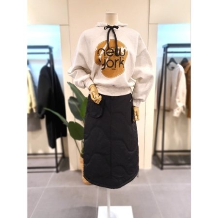 건빵 패딩 뒷밴딩 스커트