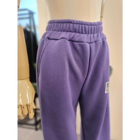 라벨 기모 조거 팬츠 퍼를