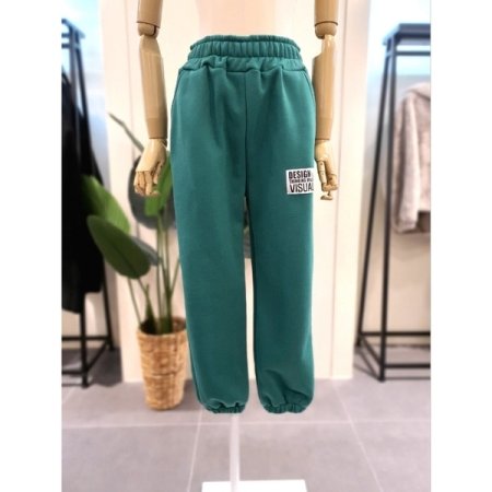 라벨 기모 조거 팬츠 퍼를