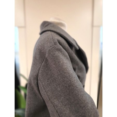 더블버튼 숏 코트